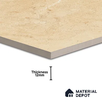TL 00006 Alaska Ivory 600 x 600 mm Punch Look Matte Finish Anti Skid Outdoor Vitrified Parking Tile - 12 mm