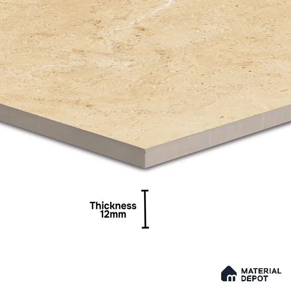 TL 00006 Alaska Ivory 600 x 600 mm Punch Look Matte Finish Anti Skid Outdoor Vitrified Parking Tile - 12 mm