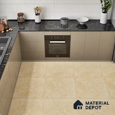 TL 00006 Alaska Ivory 600 x 600 mm Punch Look Matte Finish Anti Skid Outdoor Vitrified Parking Tile - 12 mm