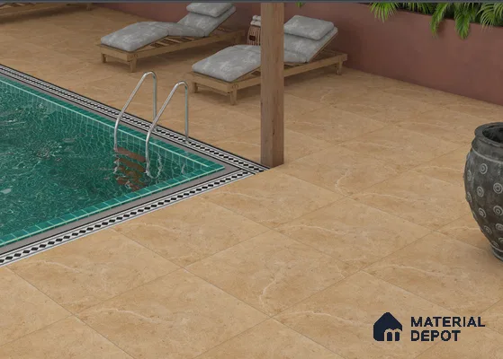 TL 00007 Alaska Tusk 600 x 600 mm Punch Look Matte Finish Anti Skid Outdoor Vitrified Parking Tile - 12 mm