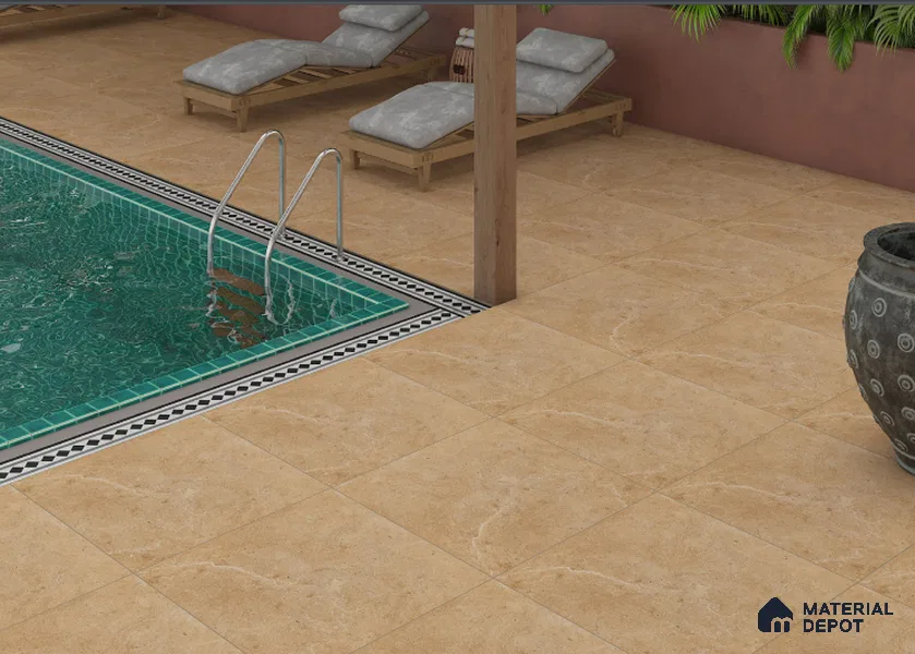 TL 00007 Alaska Tusk 600 x 600 mm Punch Look Matte Finish Anti Skid Outdoor Vitrified Parking Tile - 12 mm