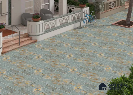 Stone Floor Tile TL 00010 Venice Stone 2 ft x 2 ft Matte Finish Anti Skid Vitrified Tile - 12 mm | Suitable for Balcony, Terrace & Coutyard