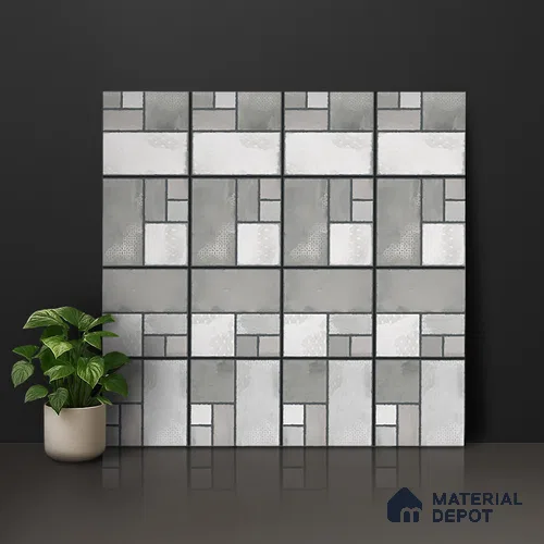 Stone Floor Tile TL 00011 Venice Anchor 2 ft x 2 ft Matte Finish Anti Skid Outdoor Parking Vitrified Tile - 12 mm  | Suitable for Parking, Balcony, Terrace & Coutyard