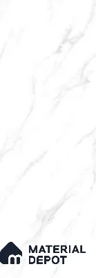 TL 02237 Gloster White 1800x1200 mm Glossy Finish Vitrified Large Format Wall & Floor Tile - 9 mm | Adhesive and Spacers Must be Used During Installation