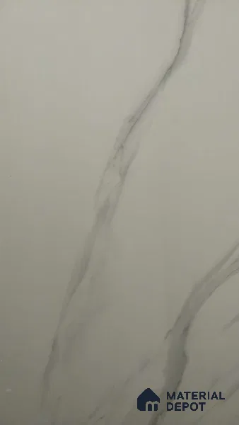 TL 02237 Gloster White 1800x1200 mm Glossy Finish Vitrified Large Format Wall & Floor Tile - 9 mm | Adhesive and Spacers Must be Used During Installation