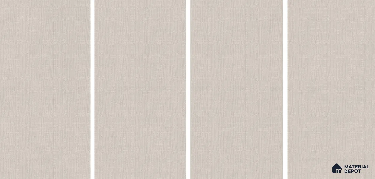 Fabric Floor & Wall Tile TL 06092 B Fabrica Bone 4 ft x 2 ft Vitrified Matte Finish - 9 mm | 8 Random Design | Suitable For Living Room, Bedroom, Bathroom, Kitchen (Sample)