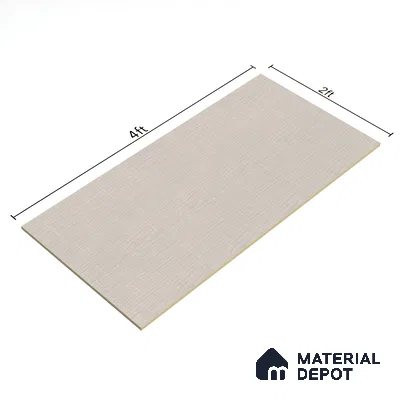 Fabric Floor & Wall Tile TL 06092 B Fabrica Bone 4 ft x 2 ft Vitrified Matte Finish - 9 mm | 8 Random Design | Suitable For Living Room, Bedroom, Bathroom, Kitchen (Sample)