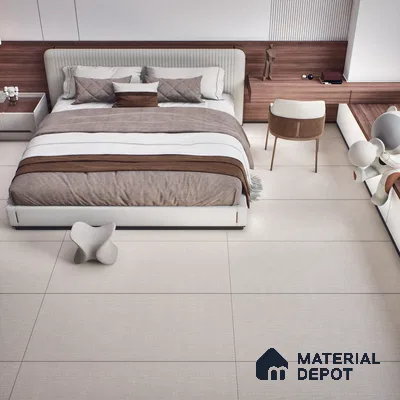 Fabric Floor & Wall Tile TL 06092 B Fabrica Bone 4 ft x 2 ft Vitrified Matte Finish - 9 mm | 8 Random Design | Suitable For Living Room, Bedroom, Bathroom, Kitchen (Sample)