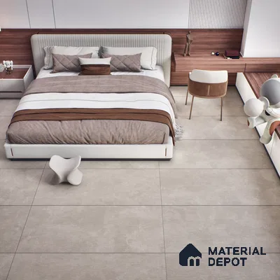 Fabric Wall & Floor Tile TL 06092 D Fabrica Grigio 4 ft x 2 ft Vitrified Matte Finish - 9 mm | 8 Random Design | Suitable For Living Room, Bedroom, Bathroom, Kitchen (Sample)