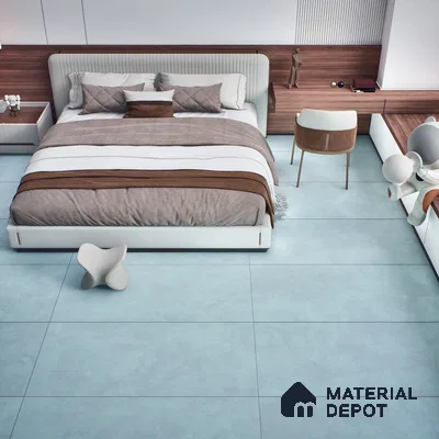 Fabric Wall & Floor Tile TL 06092 E Fabrica Sky 4 ft x 2 ft Vitrified Matte Finish - 9 mm | 8 Random Design | Suitable For Living Room, Bedroom, Bathroom, Kitchen