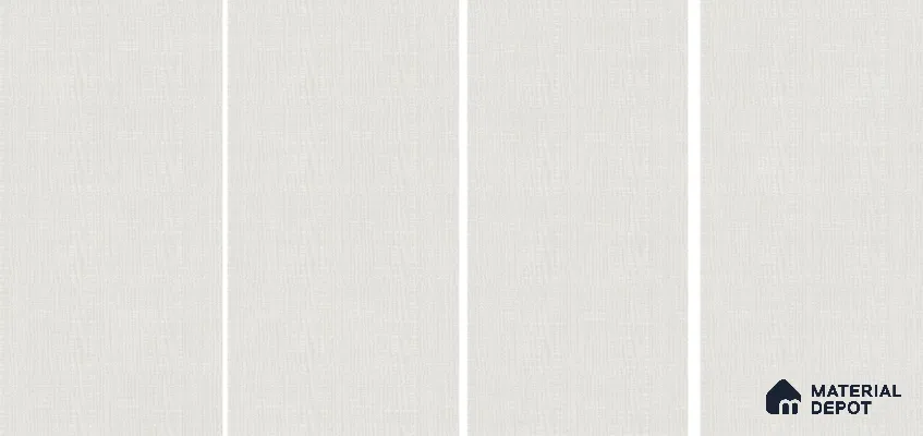 Fabric Floor & Wall Tile TL 06092 Fabrica Bianco 4 ft x 2 ft Vitrified Matte Finish - 9 mm | 8 Random Design | Suitable For Living Room, Bedroom, Bathroom, Kitchen (Sample)
