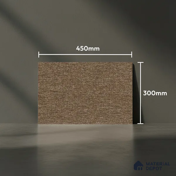 Budget Friendly Fabric Wall Tile Value For Money TL 06232  18 x 12 inch - Ceramic Glossy Finish -7 mm  | Suitable for Kitchen & Bathroom