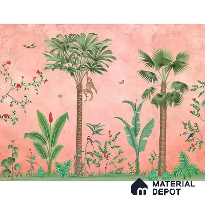 Fascinating Enchantment, Luxury Wallpaper for Rooms, Customised Sukoon Series Canvas Patterned Design (Customised Size Wallpaper)