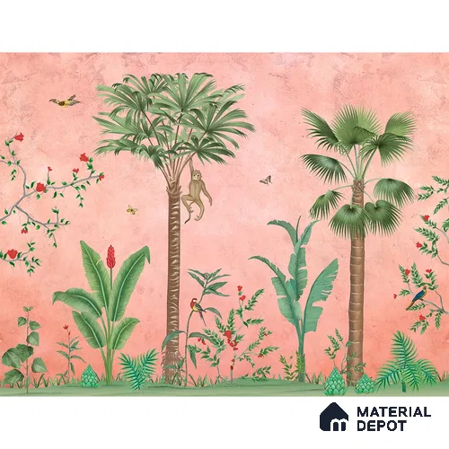 Fascinating Enchantment, Luxury Wallpaper for Rooms, Customised Sukoon Series Canvas Patterned Design (Customised Size Wallpaper)