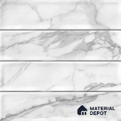 Faux Subway Wall Tile TL 08503 1 ft x 1 ft Glue Matte Finish Ceramic Tile - 10 mm | Suitable for Kitchen, Bathroom & Dining Area | Please Expect a Slight Variation of Pattern