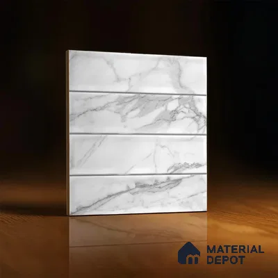Faux Subway Wall Tile TL 08503 1 ft x 1 ft Glue Matte Finish Ceramic Tile - 10 mm | Suitable for Kitchen, Bathroom & Dining Area | Please Expect a Slight Variation of Pattern