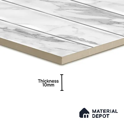 Faux Subway Wall Tile TL 08503 1 ft x 1 ft Glue Matte Finish Ceramic Tile - 10 mm | Suitable for Kitchen, Bathroom & Dining Area | Please Expect a Slight Variation of Pattern