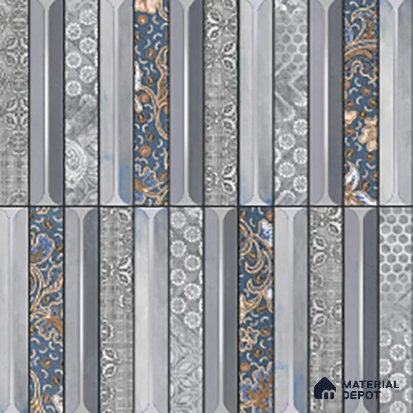 Faux Subway Wall Tile TL 08501 C 1 ft x 1 ft Glue Matte Finish Ceramic Tile - 10 mm | Suitable for Kitchen, Bathroom & Dining Area | Please Expect a Slight Variation of Pattern