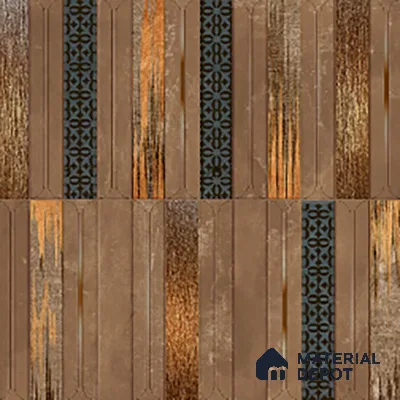 Faux Subway Wall Tile TL 08501 D 1 ft x 1 ft Glue Matte Finish Ceramic Tile - 10 mm | Suitable for Kitchen, Bathroom & Dining Area | Please Expect a Slight Variation of Pattern