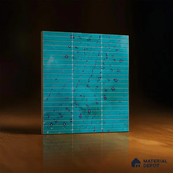Faux Subway Wall Tile TL 08501 E 1 ft x 1 ft Glue Matte Finish Ceramic Tile - 10 mm | Suitable for Kitchen, Bathroom & Dining Area | Please Expect a Slight Variation of Pattern