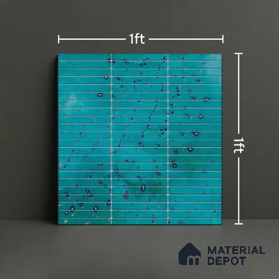 Faux Subway Wall Tile TL 08501 E 1 ft x 1 ft Glue Matte Finish Ceramic Tile - 10 mm | Suitable for Kitchen, Bathroom & Dining Area | Please Expect a Slight Variation of Pattern