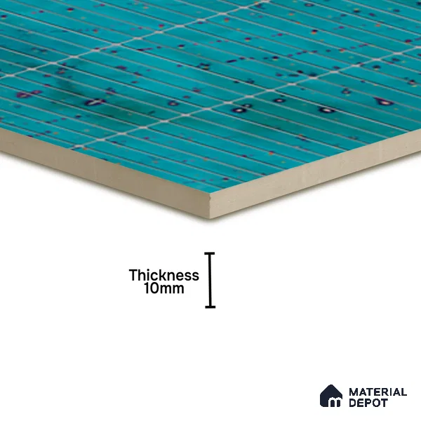 Faux Subway Wall Tile TL 08501 E 1 ft x 1 ft Glue Matte Finish Ceramic Tile - 10 mm | Suitable for Kitchen, Bathroom & Dining Area | Please Expect a Slight Variation of Pattern