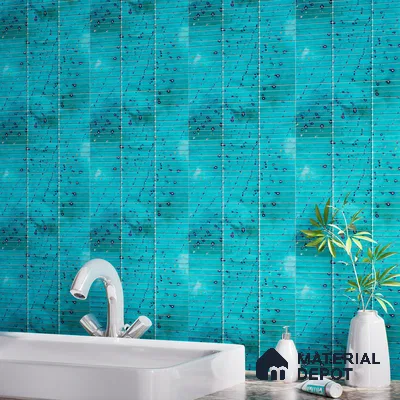 Faux Subway Wall Tile TL 08501 E 1 ft x 1 ft Glue Matte Finish Ceramic Tile - 10 mm | Suitable for Kitchen, Bathroom & Dining Area | Please Expect a Slight Variation of Pattern