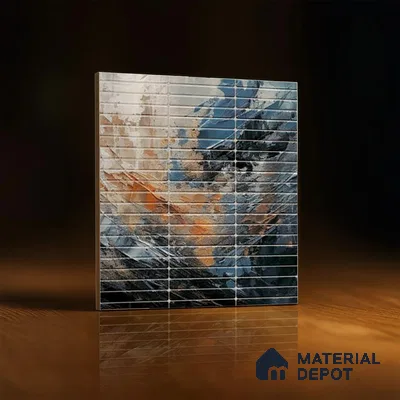 Faux Subway Wall Tile TL 08501 F 1 ft x 1 ft Glue Matte Finish Ceramic Tile - 10 mm | Suitable for Kitchen, Bathroom & Dining Area | Please Expect a Slight Variation of Pattern