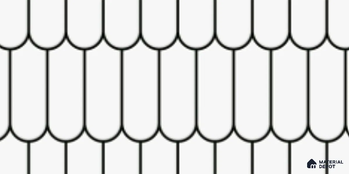 Faux Subway Wall Tile TL 07079 Chromatic White 600x300 mm Glossy Finish Ceramic Tile - 7 mm | Please Expect a Slight Variation of Pattern