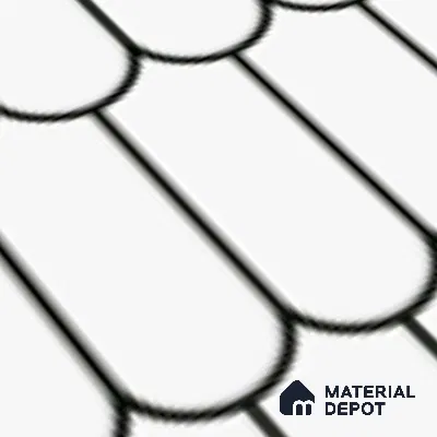 Faux Subway Wall Tile TL 07079 Chromatic White 600x300 mm Glossy Finish Ceramic Tile - 7 mm | Please Expect a Slight Variation of Pattern