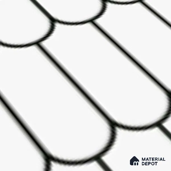 Faux Subway Wall Tile TL 07079 Chromatic White 600x300 mm Glossy Finish Ceramic Tile - 7 mm | Please Expect a Slight Variation of Pattern