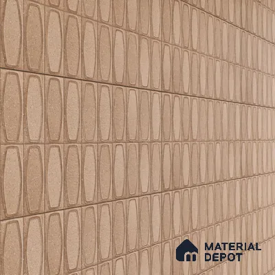 Faux Subway Wall Tile TL 05379 D Miraq Chester Walnut 2 ft x 1 ft Ceramic Matte Finish - 8 mm | Suitable For Kitchen, Bathroom Walls and Backsplashes | Please Expect a Slight Variation of Pattern (Sample)