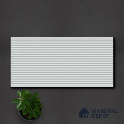 Faux Subway Wall Tile TL 05383 B Miraq Liner Arctic White 2 ft x 1 ft Ceramic Matte Finish - 8 mm | Suitable For Kitchen, Bathroom Walls and Backsplashes | Please Expect a Slight Variation of Pattern