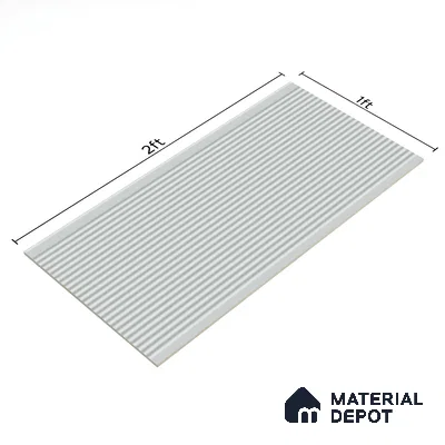 Faux Subway Wall Tile TL 05383 B Miraq Liner Arctic White 2 ft x 1 ft Ceramic Matte Finish - 8 mm | Suitable For Kitchen, Bathroom Walls and Backsplashes | Please Expect a Slight Variation of Pattern