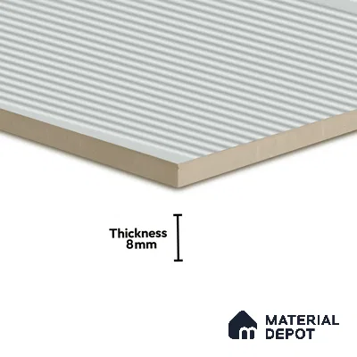 Faux Subway Wall Tile TL 05383 B Miraq Liner Arctic White 2 ft x 1 ft Ceramic Matte Finish - 8 mm | Suitable For Kitchen, Bathroom Walls and Backsplashes | Please Expect a Slight Variation of Pattern