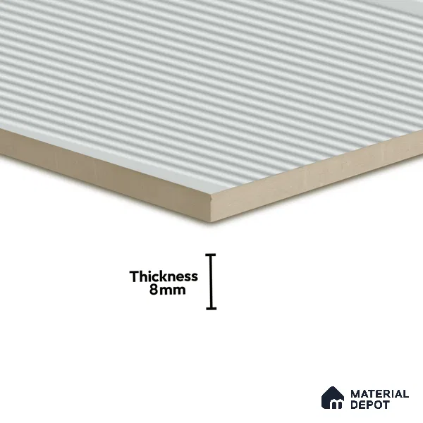 Faux Subway Wall Tile TL 05383 B Miraq Liner Arctic White 2 ft x 1 ft Ceramic Matte Finish - 8 mm | Suitable For Kitchen, Bathroom Walls and Backsplashes | Please Expect a Slight Variation of Pattern