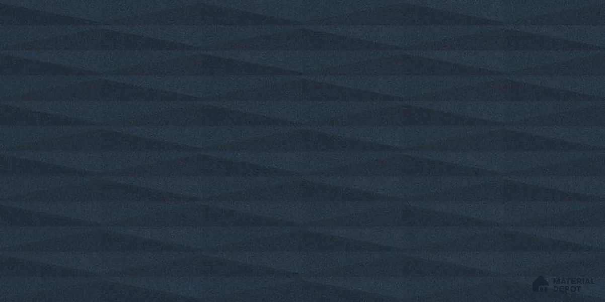 Punch Wall Tile TL 05383 E Miraq Diamond Deep Blue 2 ft x 1 ft Ceramic Matte Finish - 8 mm | Suitable For Kitchen, Bathroom Walls and Backsplashes | Please Expect a Slight Variation of Pattern