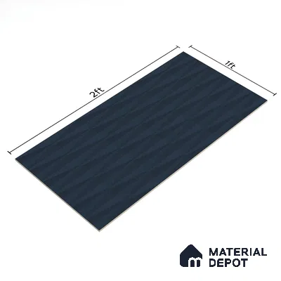 Punch Wall Tile TL 05383 E Miraq Diamond Deep Blue 2 ft x 1 ft Ceramic Matte Finish - 8 mm | Suitable For Kitchen, Bathroom Walls and Backsplashes | Please Expect a Slight Variation of Pattern