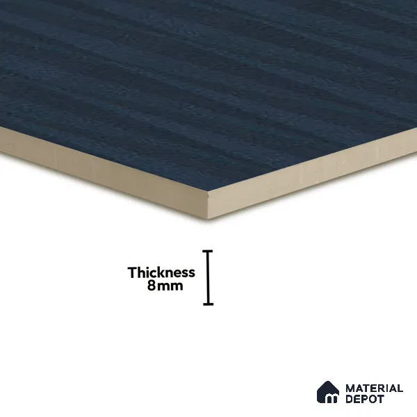 Punch Wall Tile TL 05383 E Miraq Diamond Deep Blue 2 ft x 1 ft Ceramic Matte Finish - 8 mm | Suitable For Kitchen, Bathroom Walls and Backsplashes | Please Expect a Slight Variation of Pattern