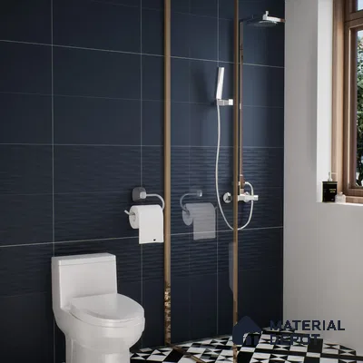 Punch Wall Tile TL 05383 E Miraq Diamond Deep Blue 2 ft x 1 ft Ceramic Matte Finish - 8 mm | Suitable For Kitchen, Bathroom Walls and Backsplashes | Please Expect a Slight Variation of Pattern