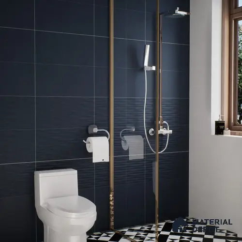Punch Wall Tile TL 05383 E Miraq Diamond Deep Blue 2 ft x 1 ft Ceramic Matte Finish - 8 mm | Suitable For Kitchen, Bathroom Walls and Backsplashes | Please Expect a Slight Variation of Pattern