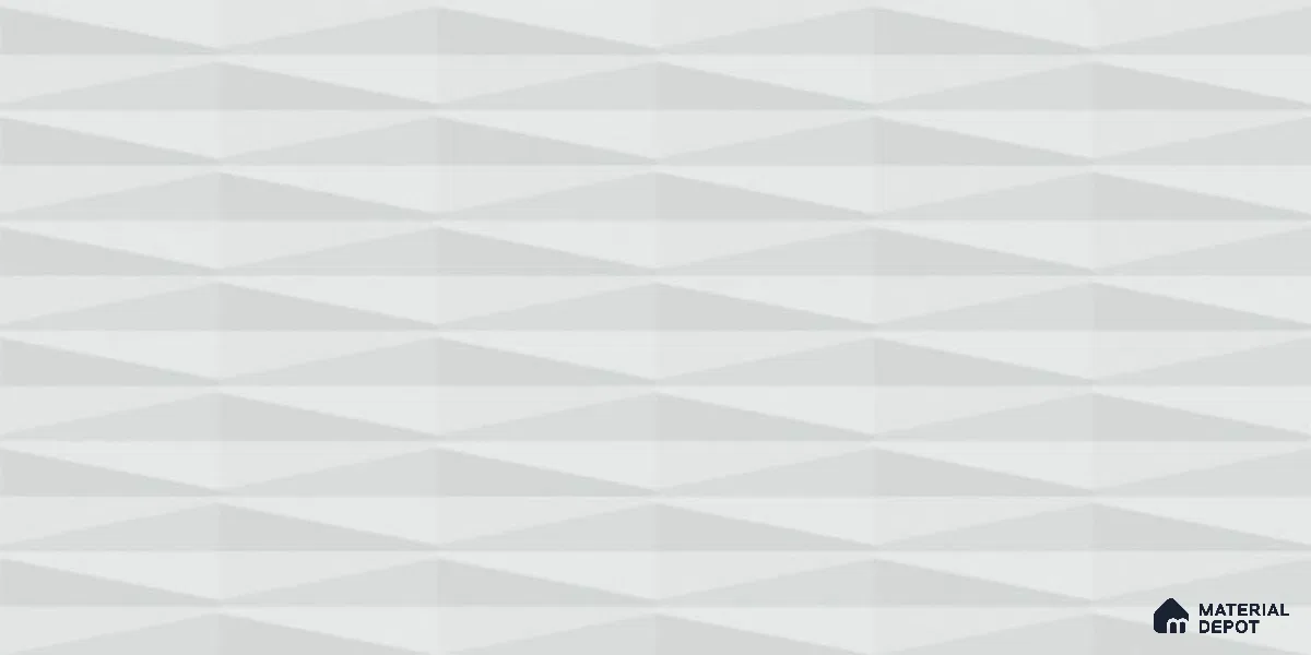 Faux Subway Wall Tile TL 05383 Miraq Diamond Arctic White 2 ft x 1 ft Ceramic Matte Finish - 8 mm | Suitable For Kitchen, Bathroom Walls and Backsplashes | Please Expect a Slight Variation of Pattern (Sample)
