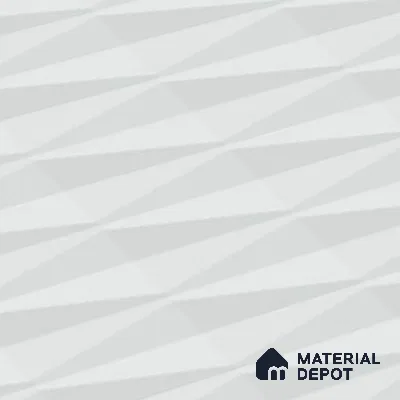 Faux Subway Wall Tile TL 05383 Miraq Diamond Arctic White 2 ft x 1 ft Ceramic Matte Finish - 8 mm | Suitable For Kitchen, Bathroom Walls and Backsplashes | Please Expect a Slight Variation of Pattern (Sample)