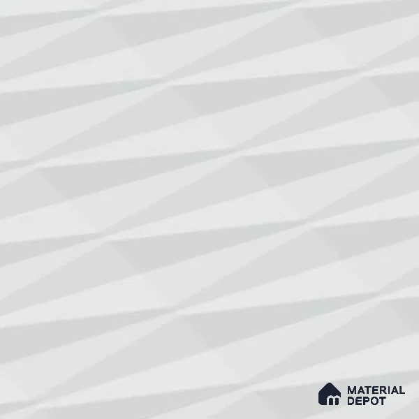Faux Subway Wall Tile TL 05383 Miraq Diamond Arctic White 2 ft x 1 ft Ceramic Matte Finish - 8 mm | Suitable For Kitchen, Bathroom Walls and Backsplashes | Please Expect a Slight Variation of Pattern (Sample)