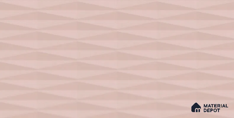Faux Subway Wall Tile TL 05383 G Miraq Diamond Pink 2 ft x 1 ft Ceramic Matte Finish - 8 mm | Suitable For Kitchen, Bathroom Walls and Backsplashes (Sample)
