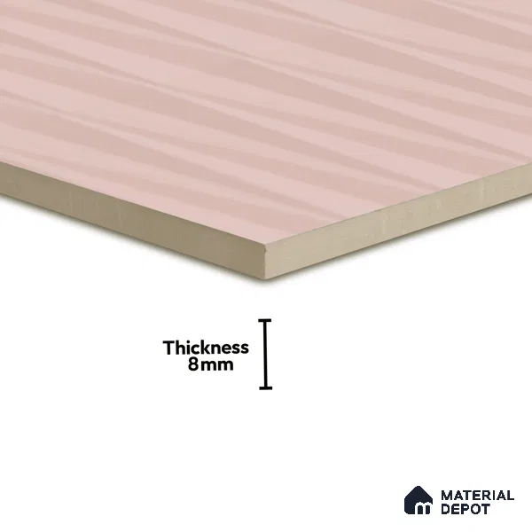Faux Subway Wall Tile TL 05383 G Miraq Diamond Pink 2 ft x 1 ft Ceramic Matte Finish - 8 mm | Suitable For Kitchen, Bathroom Walls and Backsplashes (Sample)