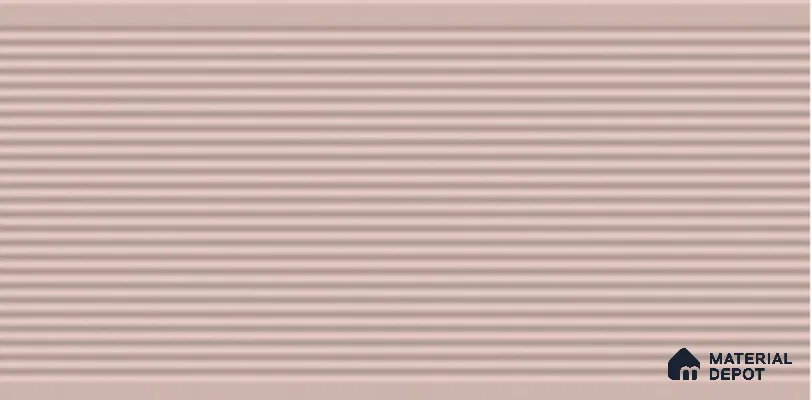 Faux Subway Wall Tile TL 05383 H Miraq Liner Pink 2 ft x 1 ft Ceramic Matte Finish - 8 mm | Suitable For Kitchen, Bathroom Walls and Backsplashes (Sample)