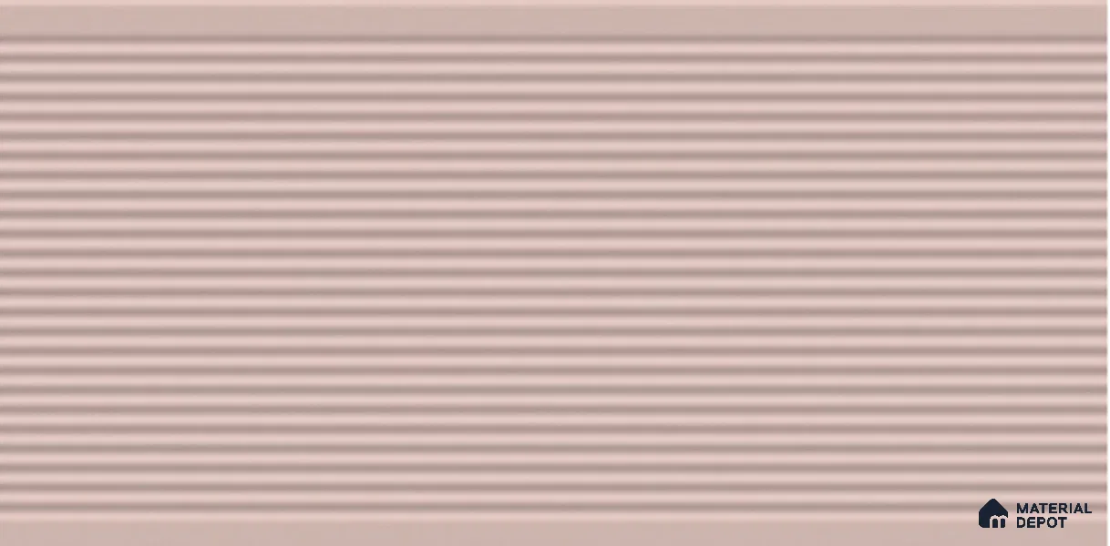 Faux Subway Wall Tile TL 05383 H Miraq Liner Pink 2 ft x 1 ft Ceramic Matte Finish - 8 mm | Suitable For Kitchen, Bathroom Walls and Backsplashes (Sample)