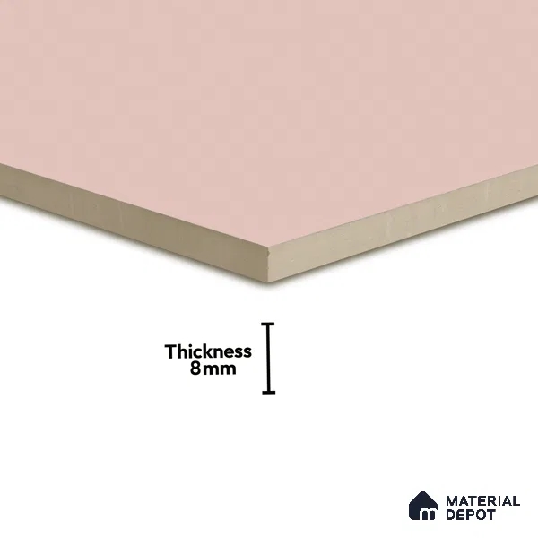 Faux Subway Wall Tile TL 05383 I Miraq Plain Pink 2 ft x 1 ft Ceramic Matte Finish - 8 mm | Suitable For Kitchen, Bathroom Walls and Backsplashes (Sample)