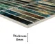 Faux Subway Wall Tile TL 05376 G Miraq KitKat Multi 2 ft x 1 ft Ceramic Glossy Finish - 8 mm | Suitable For Kitchen, Bathroom Walls and Backsplashes | Image 5